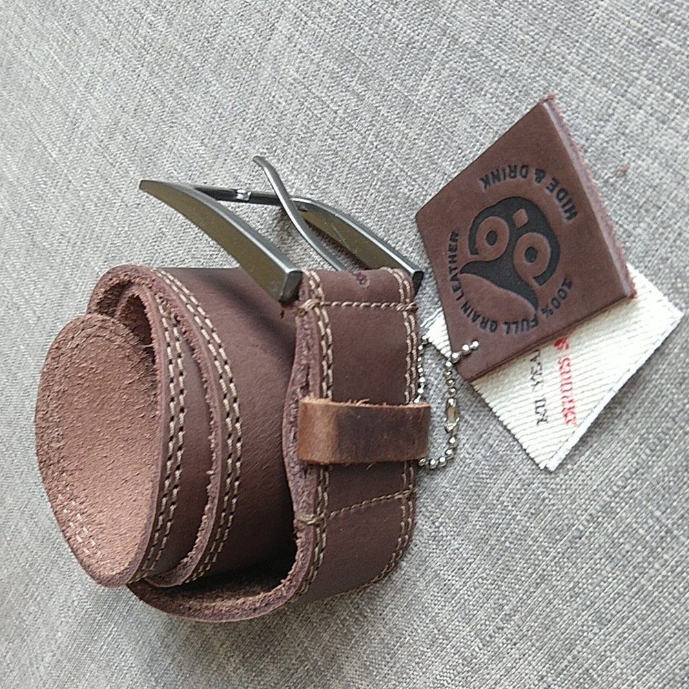 Hide and Drink Leather Brown Belt Small 18"